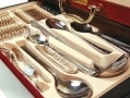 Waltmann und Sohn 95 Piece Windsor Cutlery Set in Gloss Finish Mahogany Wood Effect Canteen Case 14149C *Out of Stock*
