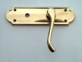 Securit Henley Premier Brass Bathroom Door Handles S2802 *Out of Stock*