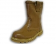 Walklander Safety Rigger Boots Slip On with Steel Toe Caps Wool Lining in Tan Size 10 300-10572 *Out of Stock*