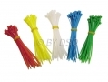 200 Piece Nylon Cable Ties in 5 Colours 68155C