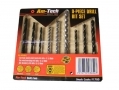 Am-Tech 9 Piece HSS Wood and Masonary Drill Bit Set AMF1780 *Out of Stock*