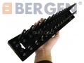 BERGEN Trade Quality 3 Pce Socket Storage Rack Tray for 1/4\"  3/8\" and 1/2\" Sockets BER1200 *Out of Stock*