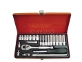 BERGEN Professional 24 pc 1/4" Drive Socket Set in Metal Case 4 ~ 13mm BER1000 *Out of Stock*