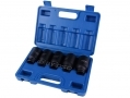 BERGEN Professional 5 Piece 1/2" inch Drive Hub Impact Socket and Bit Set 12 Sided 30 to 36mm BER1341 *Out of Stock*