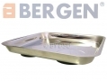 BERGEN 270 x 290mm Magnetic Parts Tray with Rubber Non Scratch Base BER6653 *Out of Stock*