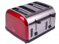 Quest Red 1500 Watt 4 Slice Toaster with Wide Slots BML34050 *Out of Stock*