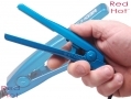 ReD HoT Mini Ceramic Hair Straighteners with LED Indicator 240v Blue BML37000BLUE *Out of Stock*