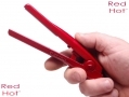 ReD HoT Mini Ceramic Hair Straighteners with LED Indicator 240v Red BML37000RED *Out of Stock*