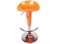 Divine Madison Hydraulic Bar Stool Style in Orange 360 Degree Swivel with Highly Polished Chrome Base BML69380 *Out of Stock*