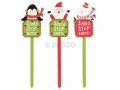 3 Pack Santa Stop Here Christmas Sign on Stake BML86270 *Out of Stock*