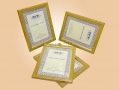 Light Wood/Gold 8" x 6" Picture Frames x 4 per Pack BTP-PH-0806 *Out of Stock*