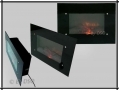 Stylish Wall Mounted Fireplace with Flat Faceplate and Remote Control CH604 *Out of Stock*