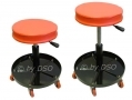 Mechanics Hydraulic Stool Chair with Tool Storage on 4 Swivel Castors MC501 *Out of Stock*
