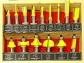 Precision Engineered 15 Piece TCT Tipped Router Bit Set RT005 *Out of Stock*