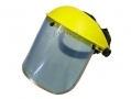 Hi Vis Clear Safety Face Mask Shield Visor with Head Band Open Close Flip Up SF013 *Out of Stock*