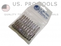 US PRO Professional 10 Piece PZ1 x 50mm Ribbed Pozi Bits US0074 *Out of Stock*