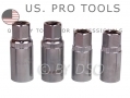 US PRO Professional 4Pc Stud Extractor Chrome Vanadium Socket Set 6 - 12mm US1163 *Out of Stock*